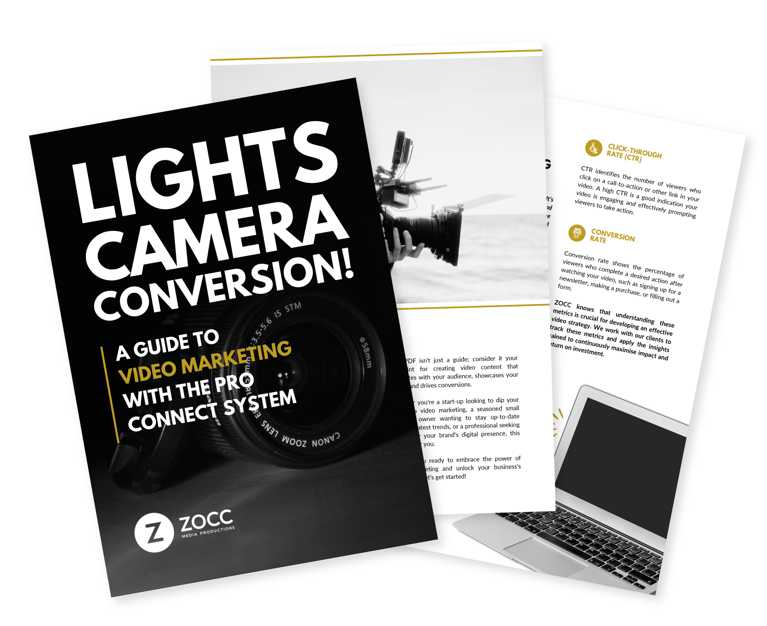 Lights Camera Conversion. A guide to video marketing with the pro connect system by ZOCC Media